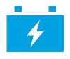 Car battery icon as part of our car servicing
